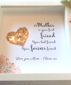 Personalised handmade photo frame daddy mummy I love you to the stars and back